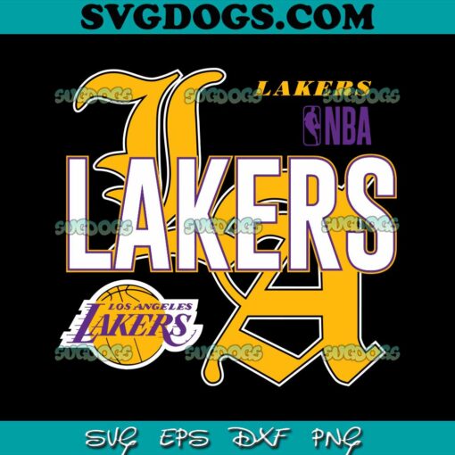 Basketball Lakers Los Angeles NBA SVG, Los Angeles Lakers SVG PNG EPS DXF