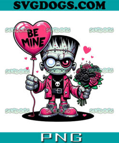 Be Mine Frankenstein Valentine PNG, Horror Valentines Day PNG