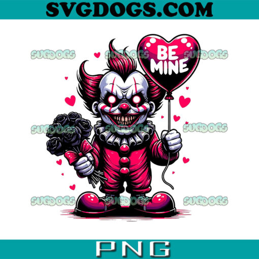 Be Mine Pennywise Valentine PNG, Horror Valentines PNG