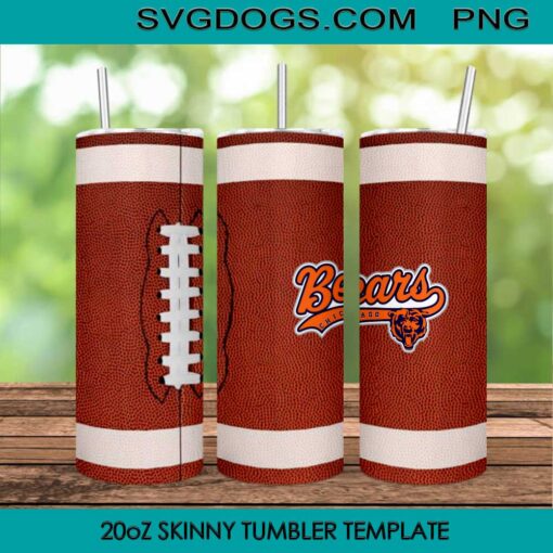 Chicago Bears 20oz Tumbler Wrap PNG File