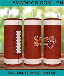 Chicago Bears 20oz Tumbler Wrap PNG File 1