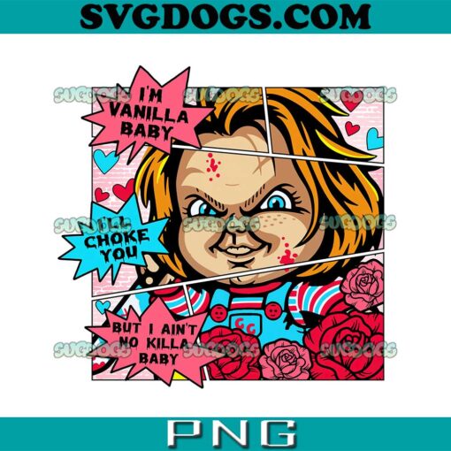 Chucky Valentine PNG, Horror Valentine PNG, I’m Vanilla Baby PNG