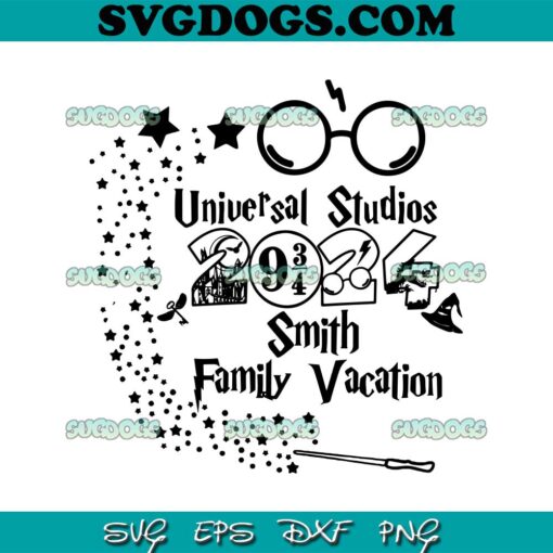 Custom Universal Studios Smith Family Vacation SVG, Harry Potter 2024 SVG PNG EPS DXF