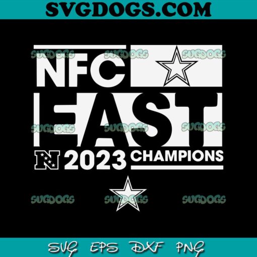 Dallas Cowboys NFC East 2023 Champions SVG PNG, Dallas Cowboys SVG PNG DXF EPS