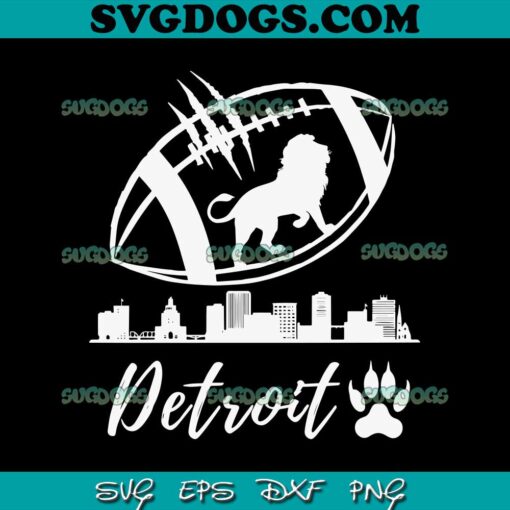 Detroit City Lions Football SVG, Detroit Lions SVG PNG EPS DXF