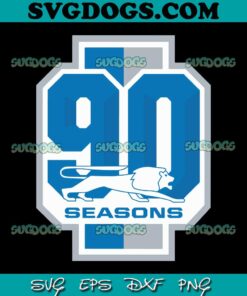 Detroit Lions 90s Seasons SVG, Detroit Lions SVG PNG DXF EPS