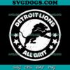 Detroit Gritty City SVG, Detroit Lion SVG PNG EPS DXF