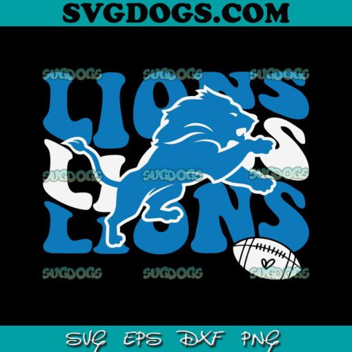 Detroit Lions Football Team SVG, Detroit Lions SVG, NFL Teams SVG PNG EPS DXF