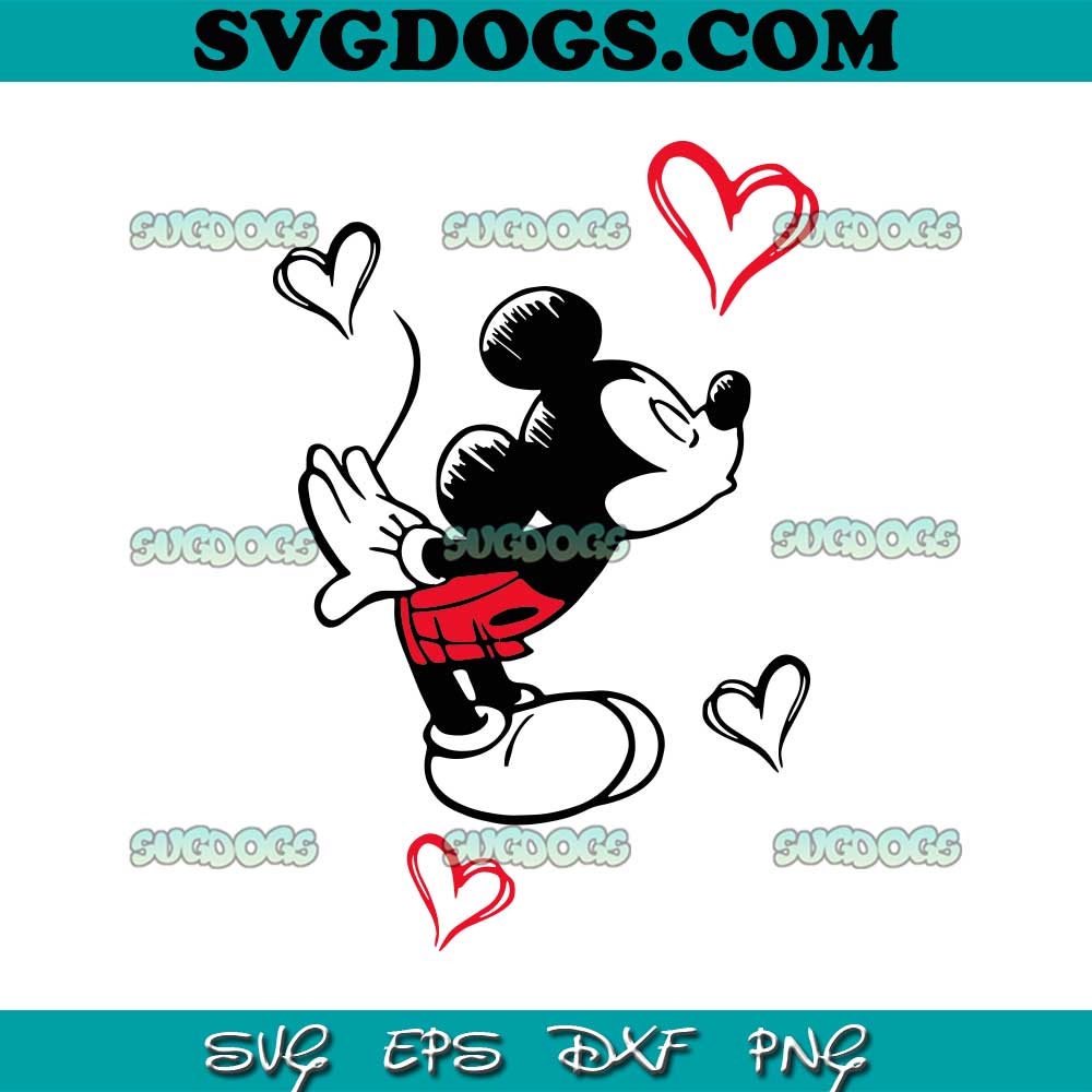 Disney Mickey Valentines Day SVG PNG EPS DXF Disney Mickey Valentines Day SVG PNG EPS DXF