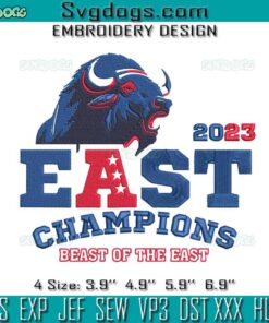 East Champions Beast Of The East Buffalo Bills Embroidery, Buffalo Bills Embroidery