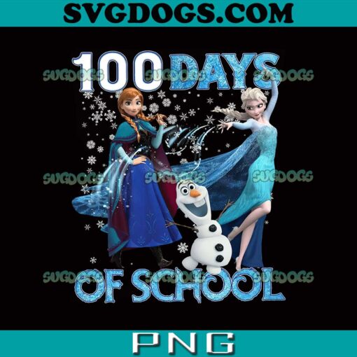 Frozen 100 Days Of School PNG, Princess Frozen PNG, Back To School PNG