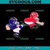 Funny Boy Baltimore Ravens Piss On Kansas City Chiefs SVG, Baltimore Ravens Peeing On Kansas City Chiefs SVG PNG EPS DXF