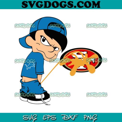 Funny Boy Detroit Lions Piss On San Francisco 49ers SVG, Detroit Lions Peeing On San Francisco 49ers SVG PNG EPS DXF