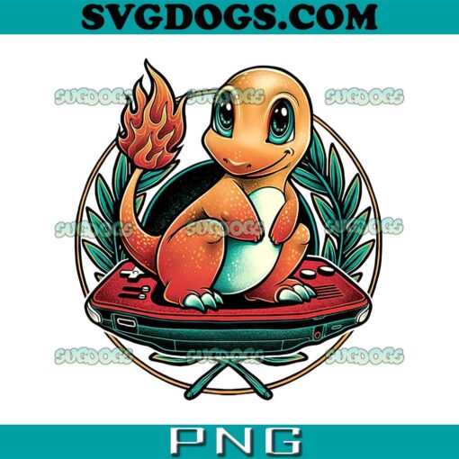 Gamer Charmander PNG, Pokemon PNG