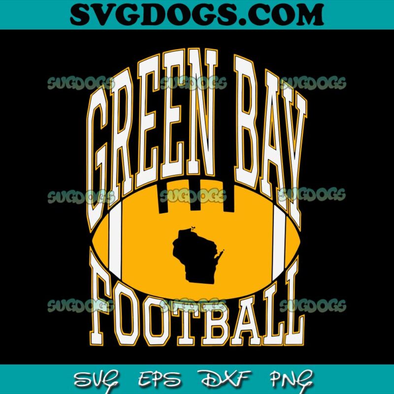 Green Bay Football Map SVG