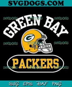 Green Bay Packers Helmet SVG, Green Bay Packers SVG PNG EPS DXF