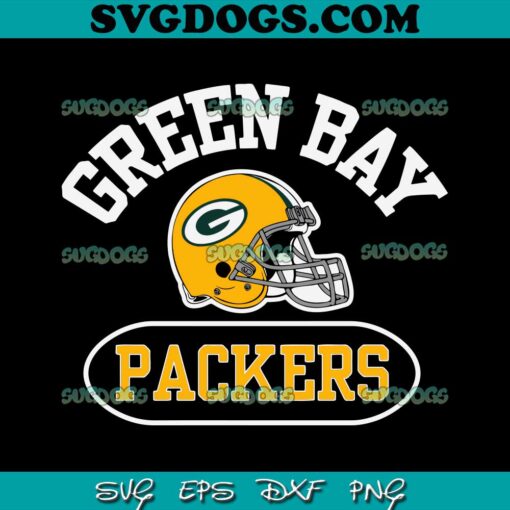 Green Bay Packers Helmet SVG, Green Bay Packers SVG PNG EPS DXF