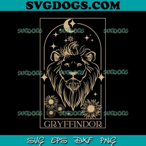 Gryffindor SVG, Wizard Houses SVG, HP Houses SVG PNG EPS DXF