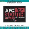 It’s A Lock Houston Texans 2023 AFC South Champions Embroidery, Houston Texans Embroidery