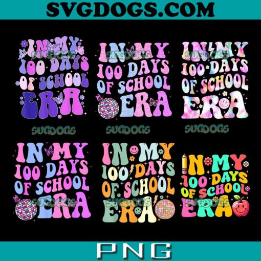 In My 100 Days of School Era PNG Bundle, Teacher PNG
