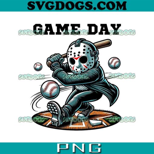 Jason Voorhees Game Day PNG, Jason Play Baseball PNG