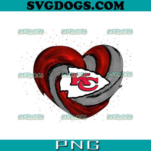 KC Heart Chiefs Logo PNG, Kansas City Chiefs PNG