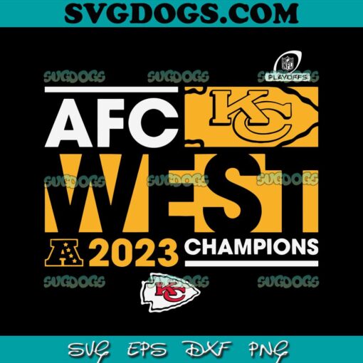 Kansas City Afc West Champions 2023 SVG PNG, Kansas City Chiefs SVG PNG EPS DXF