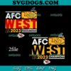 Kansas City Chiefs Afc West Champions SVG PNG, Afc West Champions SVG PNG EPS DXF
