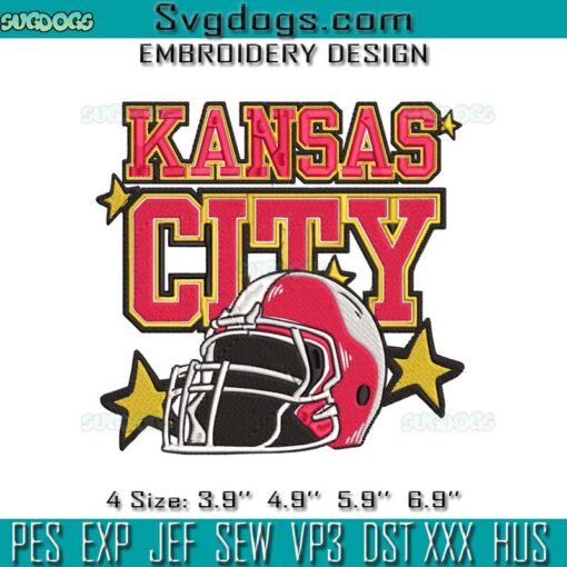 Kansas City Helemt Stars Embroidery