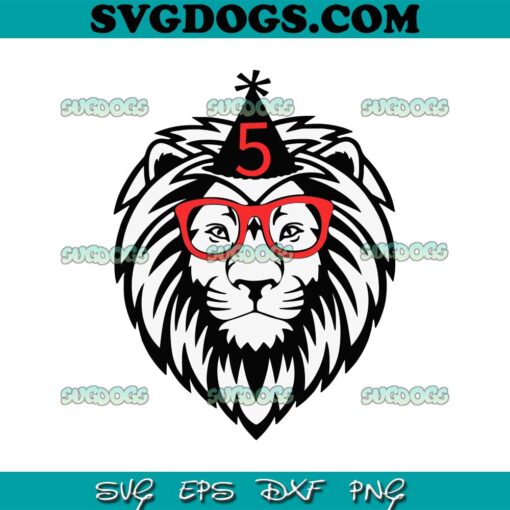 Lion Birthday SVG PNG, Kid Birthday SVG, Zoo Birthday SVG