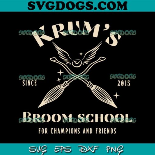 Krum’s Broom School SVG, Wizard Broom SVG, Harry Potter SVG PNG EPS DXF