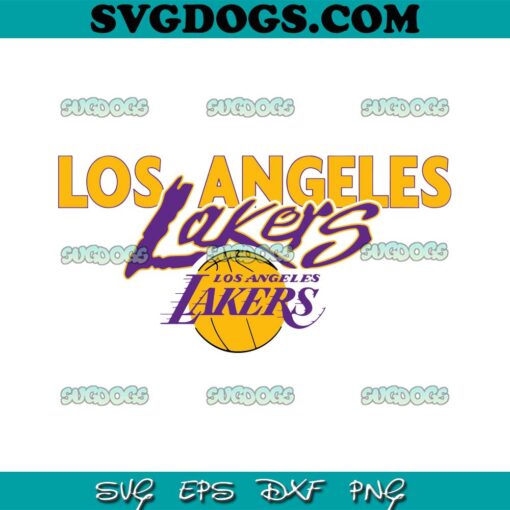 Los Angeles Lakers NBA Team SVG, Los Angeles Lakers Basketball Team SVG PNG EPS DXF