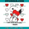 Snoopy Woodstock Heart Valentine Couple SVG, Snoopy Valentines SVG PNG DXF EPS