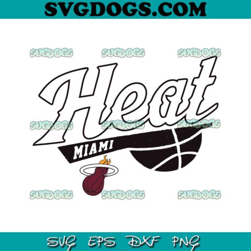 Miami Heat SVG, NBA Basketball SVG PNG EPS DXF