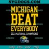 Conquering Heros Michigan Wolverines Football Player SVG, Michigan Wolverines SVG PNG DXF EPS