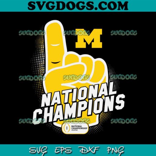 Michigan College Football 2023 National Champions SVG, Michigan Wolverines SVG PNG DXF EPS