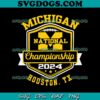 Michigan College Football 2023 National Champions SVG, Michigan Wolverines SVG PNG DXF EPS