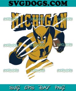 Michigan Wolverines Mandalorian Football SVG, Michigan Wolverines SVG PNG EPS DXF