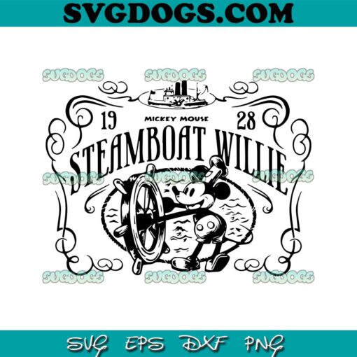 Mickey Mouse Steamboat Willie SVG, Disney Steamboat Willie SVG PNG EPS DXF