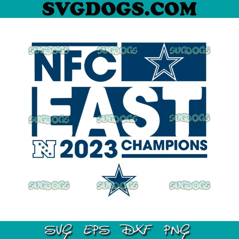 NFC East Champions 2023 Dallas Cowboys SVG PNG DXF EPS