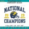 Undefeated National Champions From The Big House To Houston Embroidery