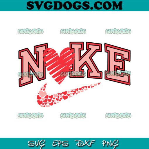 Nike Valentine SVG PNG, Valentine Day SVG PNG EPS DXF