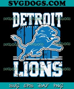 Retro Detroit Lions Football SVG, Detroit SVG PNG EPS DXF