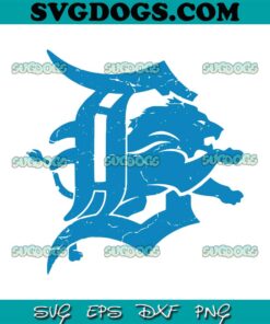 Retro Detroit Lions Logo SVG, Detroit Lions NFL SVG PNG EPS DXF