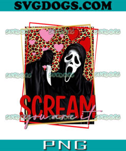 Scream You Are It PNG, Ghostface Valentine PNG