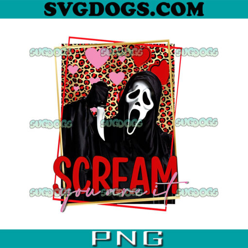 Scream You Are It PNG, Ghostface Valentine PNG