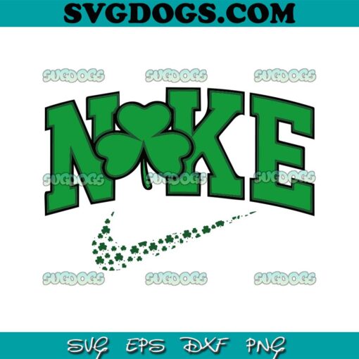 Shamrock Nike SVG, Nike Patrick’s Day SVG PNG EPS DXF