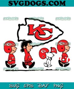 Snoopy The Peanuts Kansas City Chiefs SVG, Snoopy Chiefs SVG PNG EPS DXF