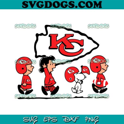 Snoopy The Peanuts Kansas City Chiefs SVG, Snoopy Chiefs SVG PNG EPS DXF