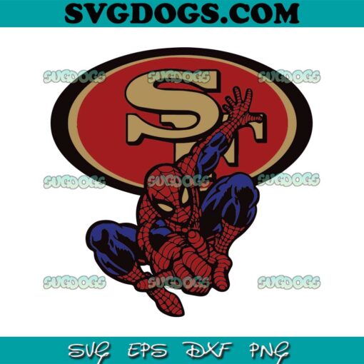 Spiderman San Francisco 49ers SVG, 49ers SVG PNG EPS DXF